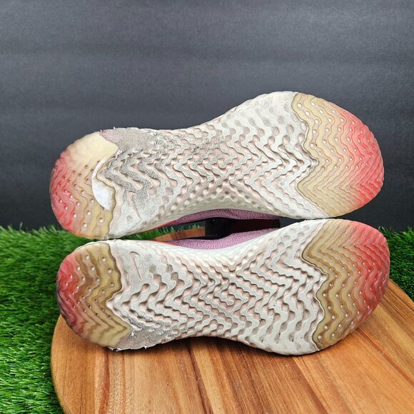 Nike Epic React Flyknit 2 Shoes Womens 10 Plum Dust Athletic Running Sneakers - Picture 11 of 13